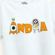 Boys India Astronaut White T-shirt