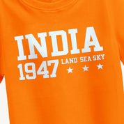 Girls India 1947 Orange T-shirt