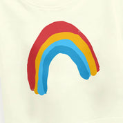 Girls Rainbow Love Crop Top