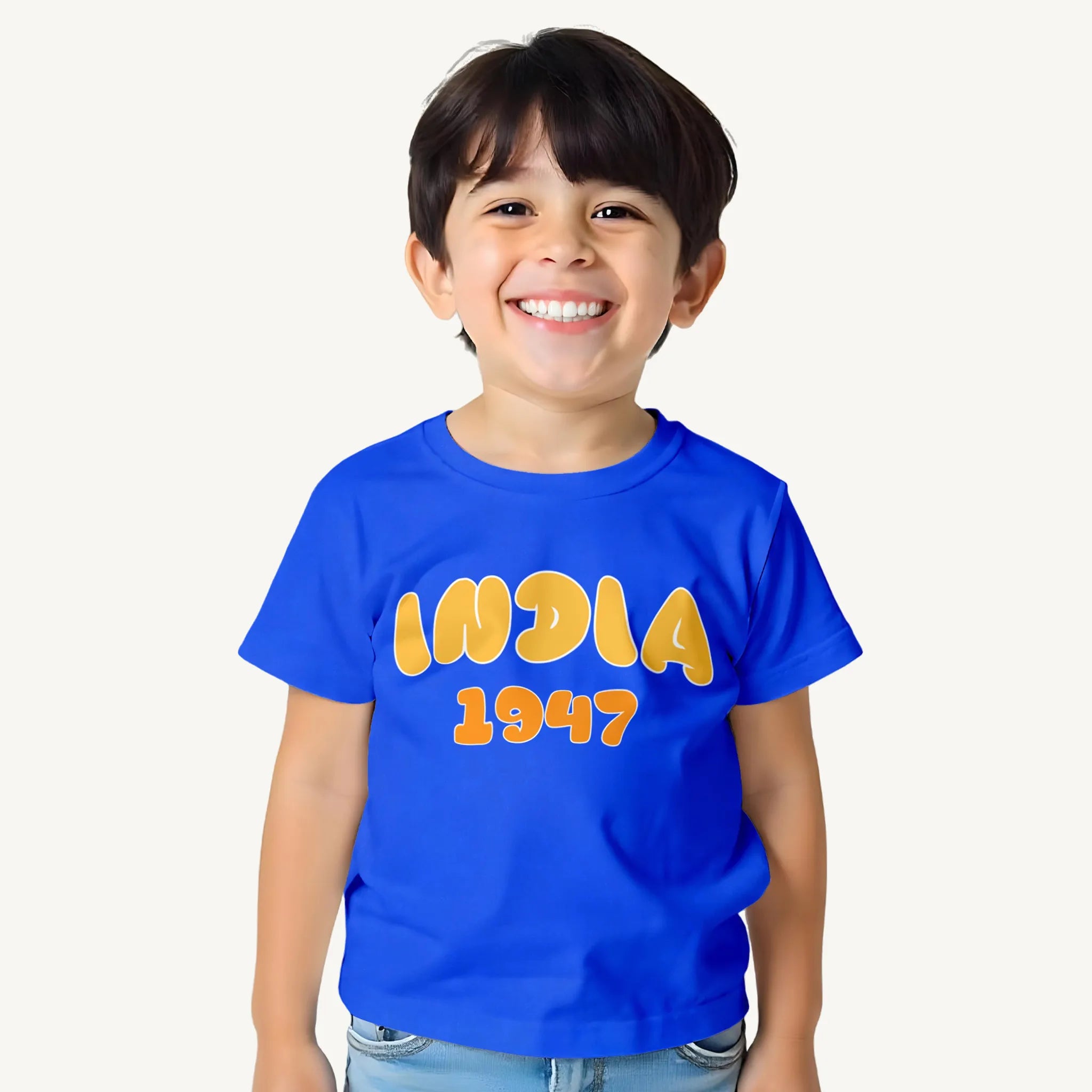 Boys-India-1947-classy-blue-tshirt