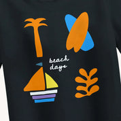 Boys-beach-days-black-t-shirt-closeup