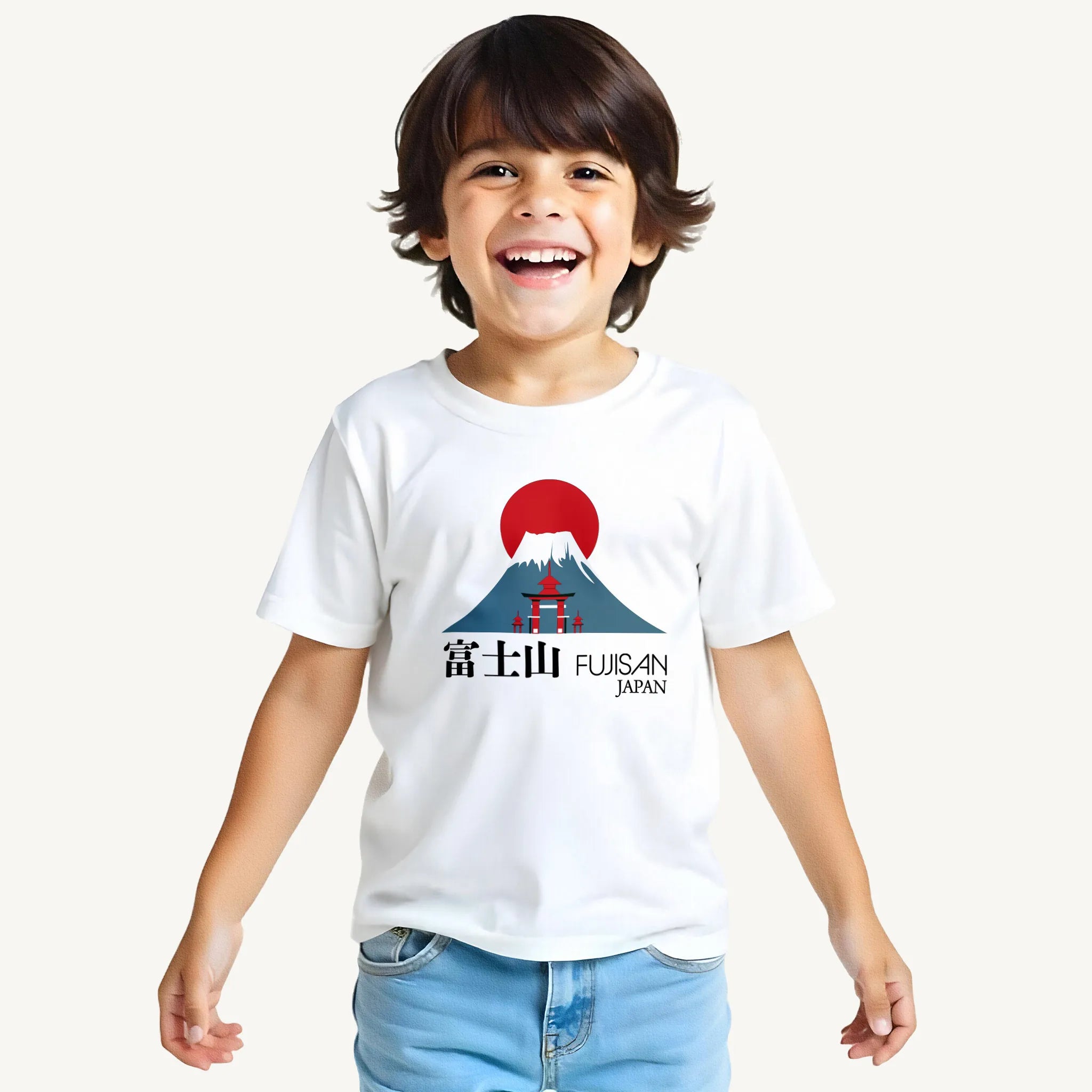 Boys fujisan White Tshirt