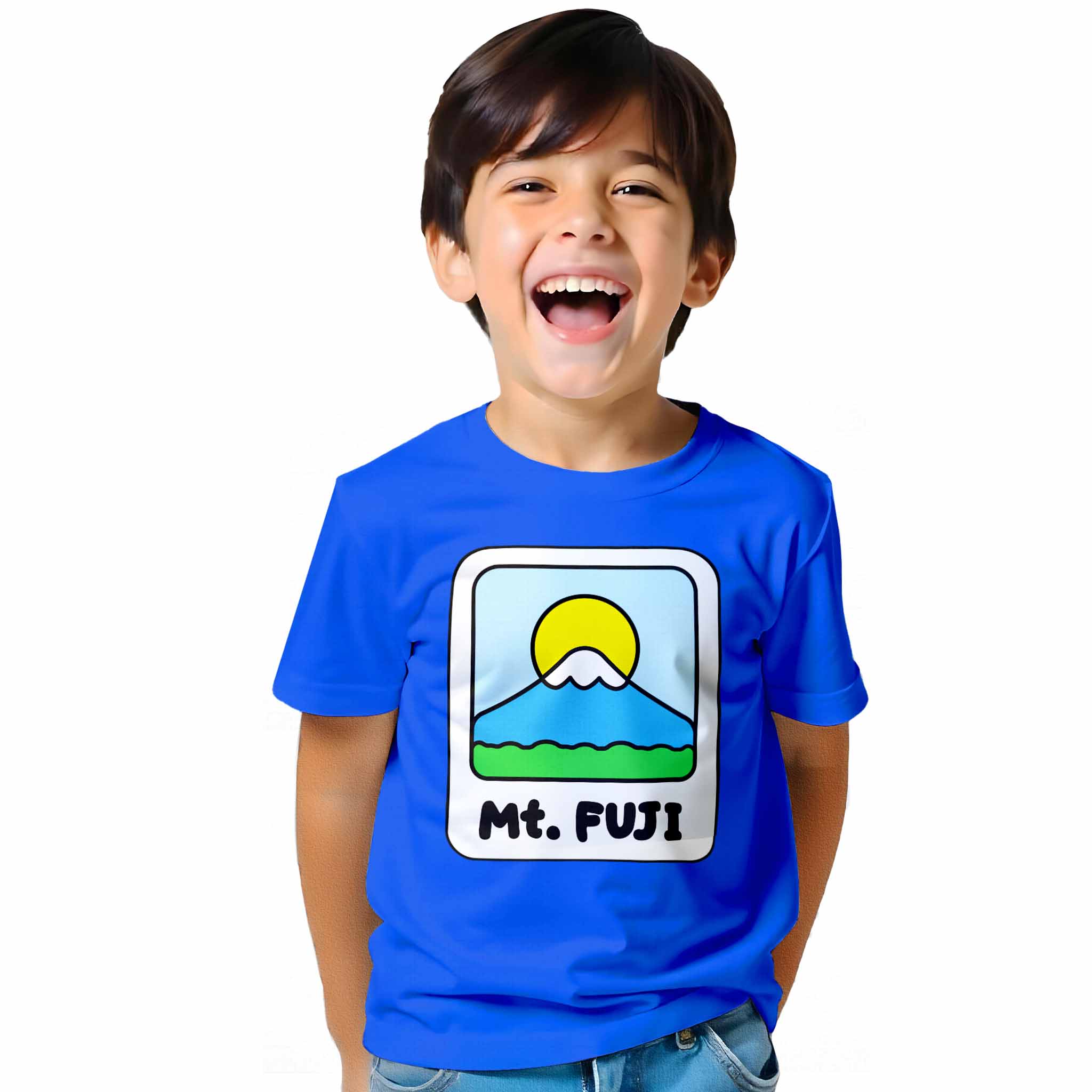 Boys-mt-Fuji-Classic-Blue-Tshirt