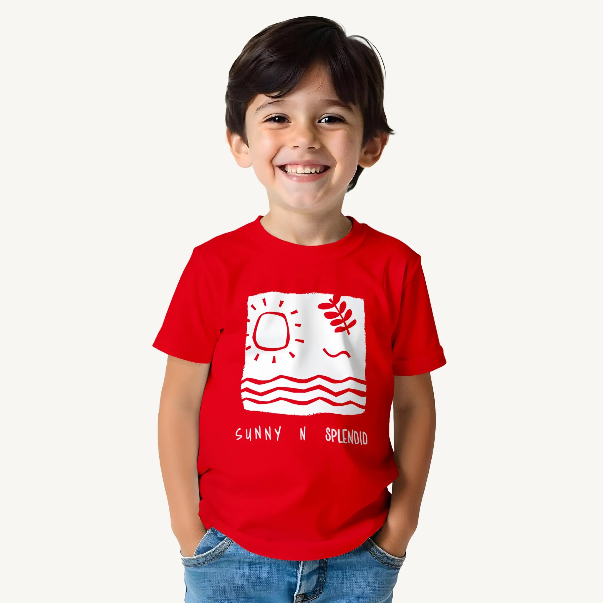 Boys-sunny-n-splended-red-tshirt