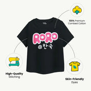 Girls Roro Black Tshirt feature