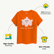 Girls octo my friend Orange Tshirt feature