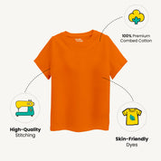 Unisex-Solid-Orange-Tshirt-Features