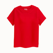 Unisex-Solid-Red-Tshirt-Front