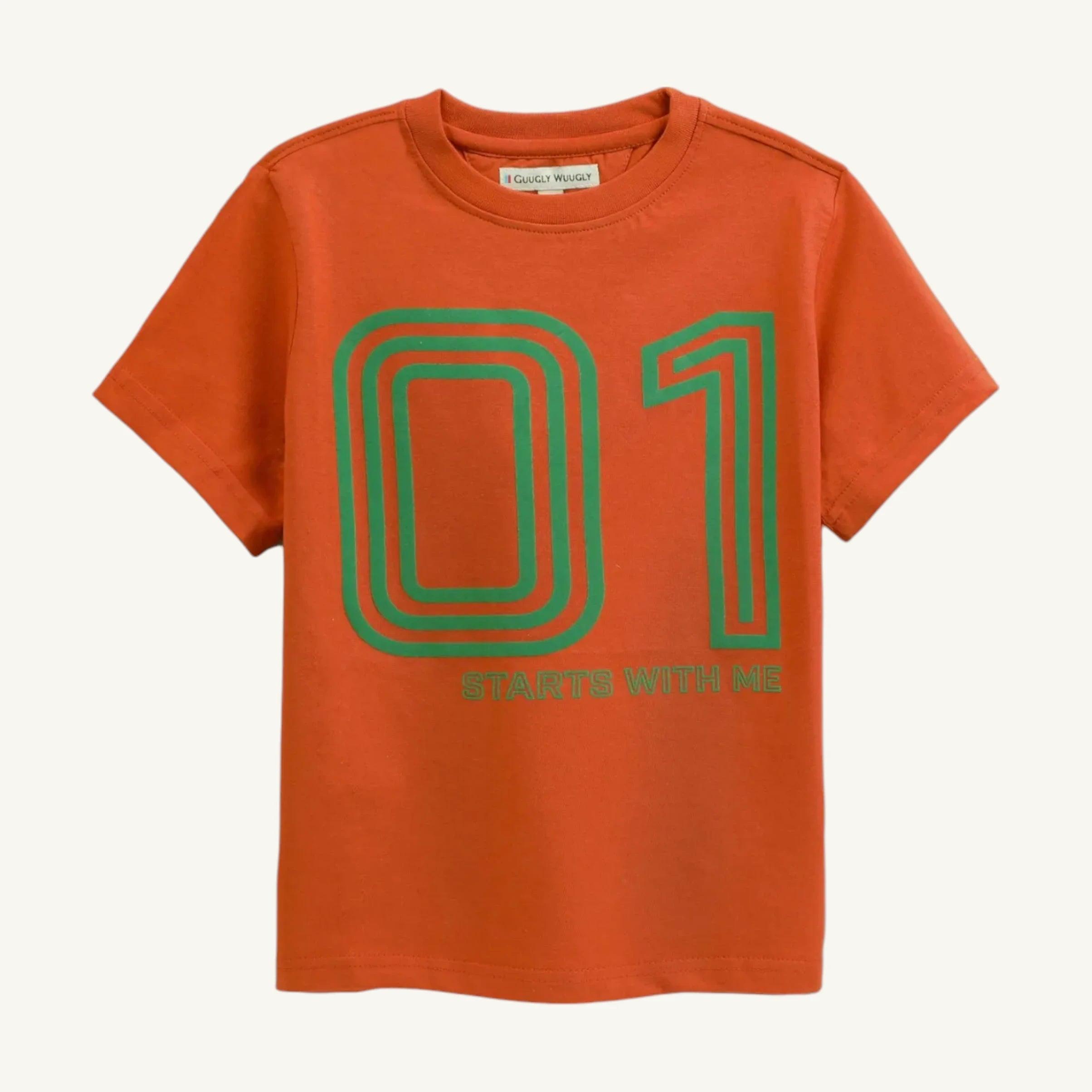 Boys 01 Print T-shirt - Guugly Wuugly