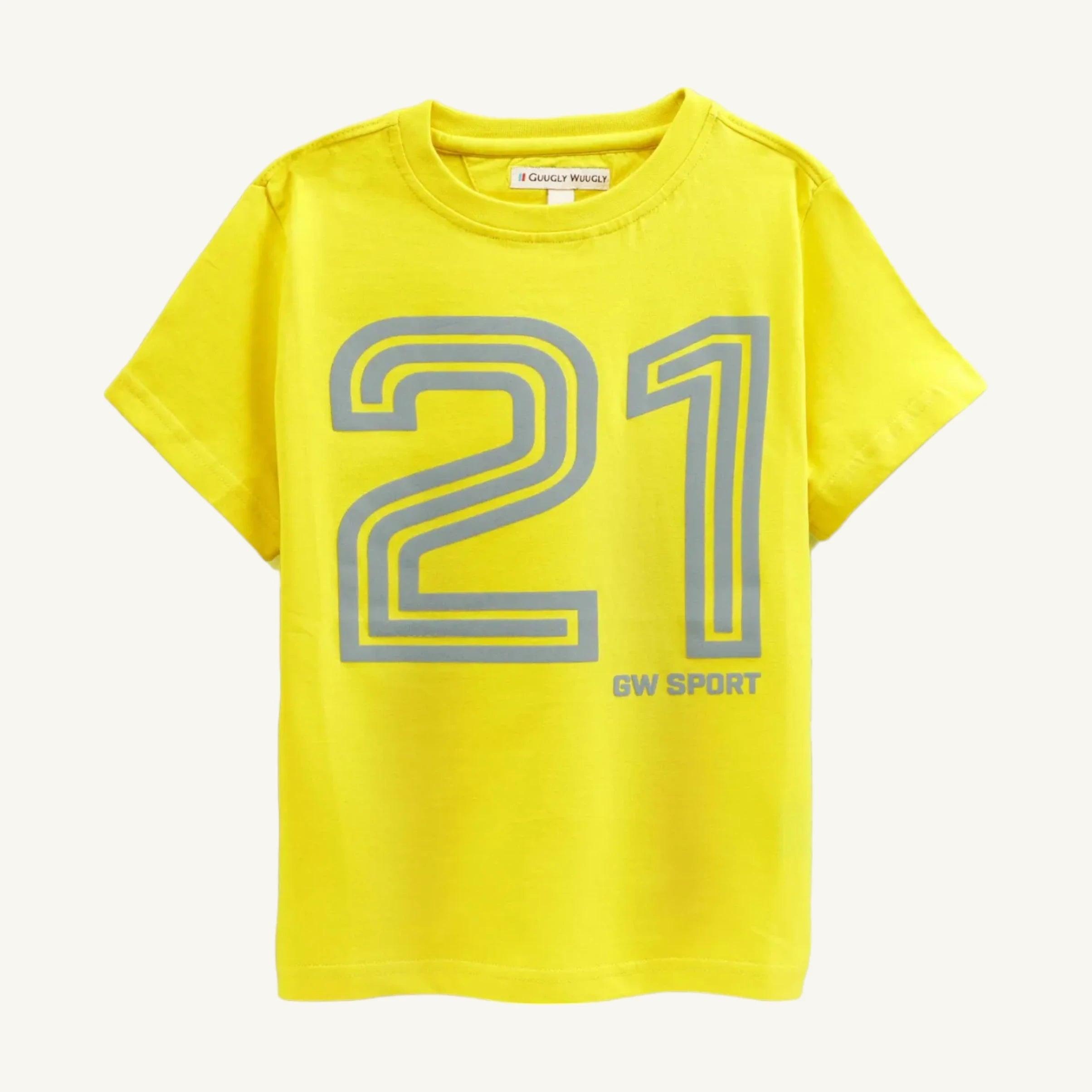 Boys 21 Print T-shirt - Guugly Wuugly