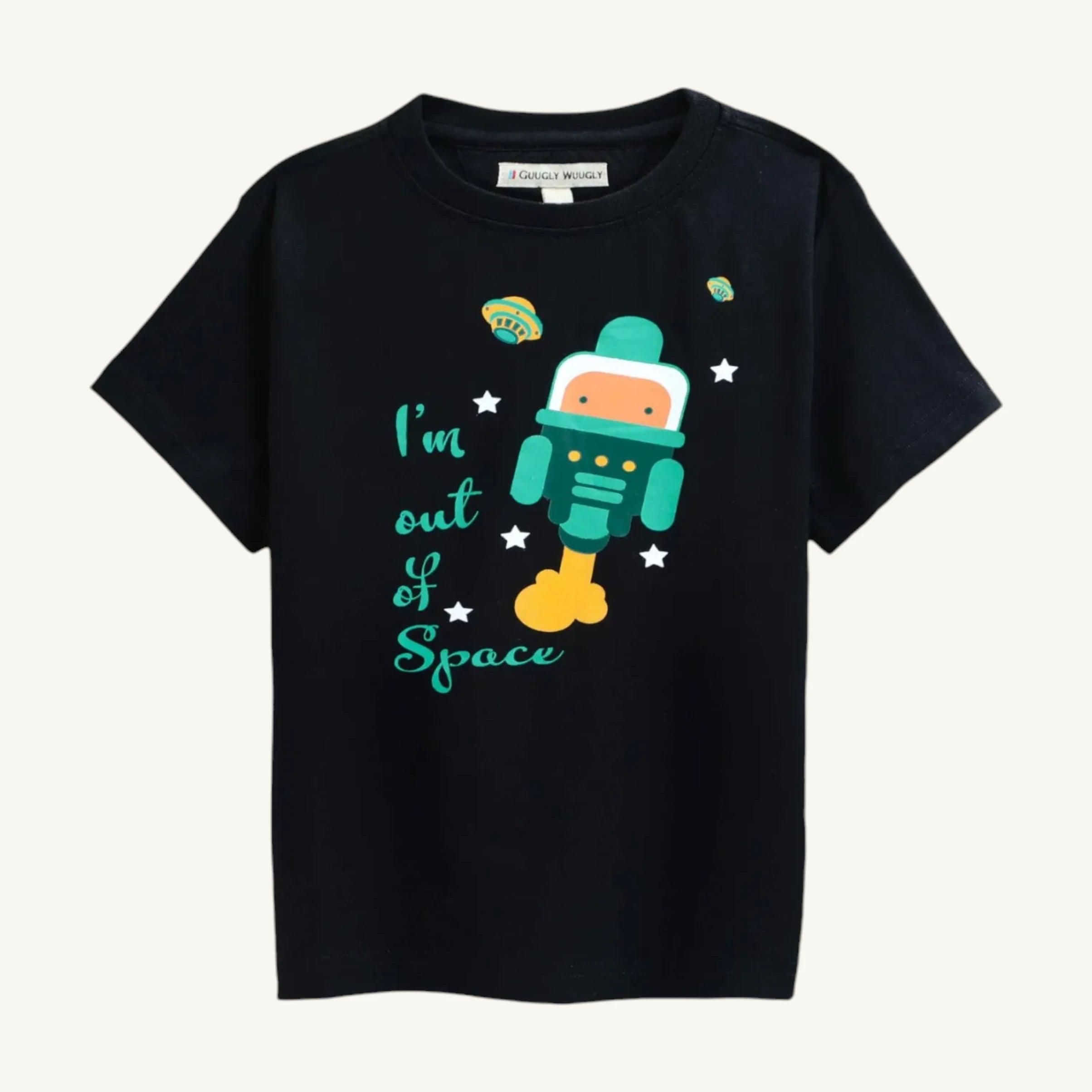 Boys Space T-shirt - Guugly Wuugly