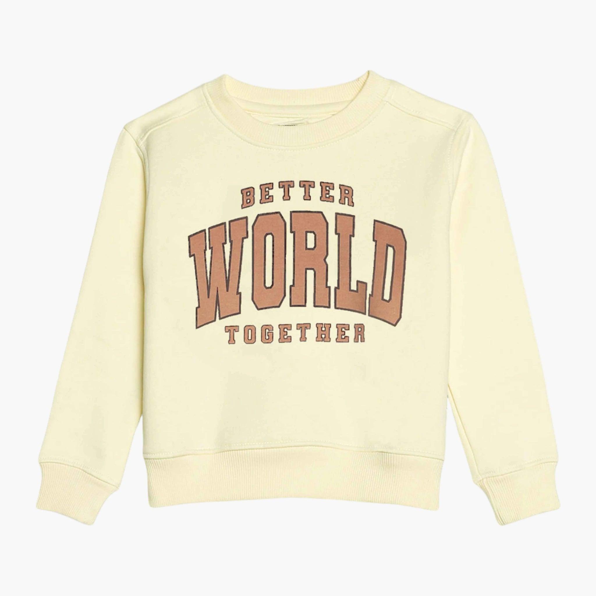 Girls Better World Sweatshirt - Guugly Wuugly