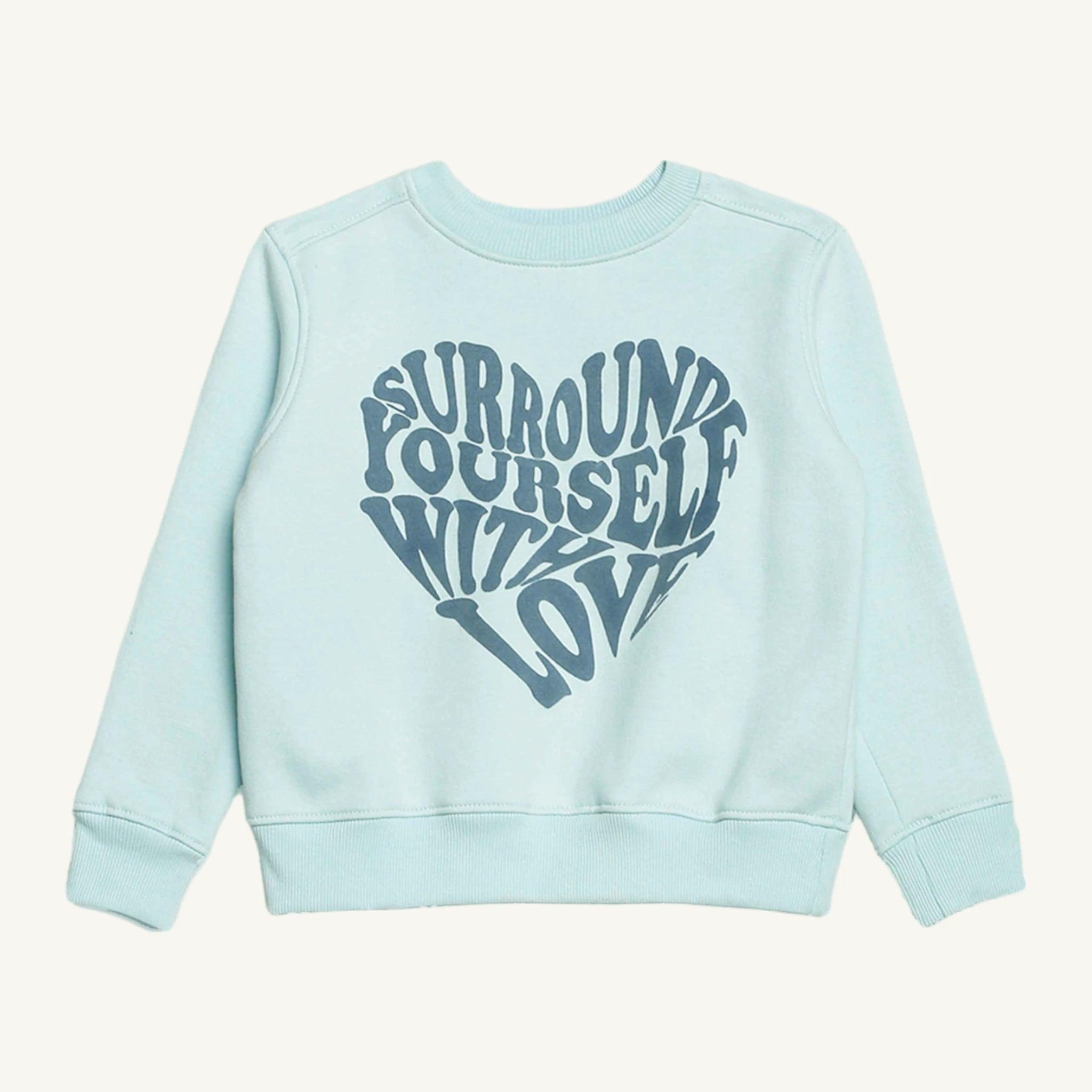 Girls Love Print Sweatshirt - Guugly Wuugly