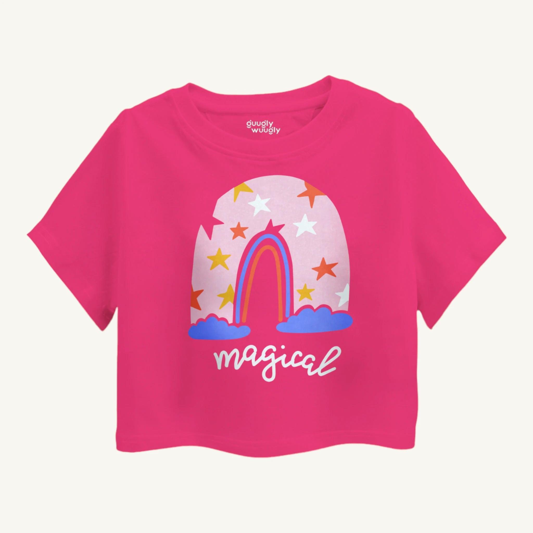 Girls Magical Love Crop - Guugly Wuugly